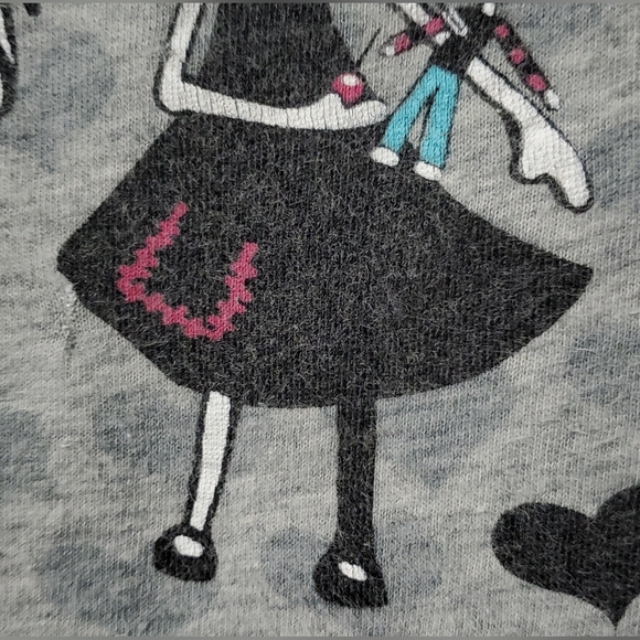 2000s Stupid Factory sleepwear graphic tee "Love hurts" in used condition - Picture 7 of 14